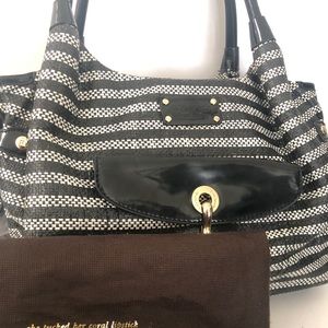 Kate Spade Colwyn Bay Stevie Black White Weave
